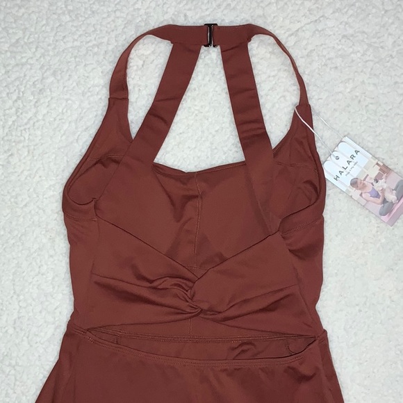 HALARA - NWT Backless Cut Out Twisted Side Pocket Split Midi Casual Dress - Picture 7 of 13